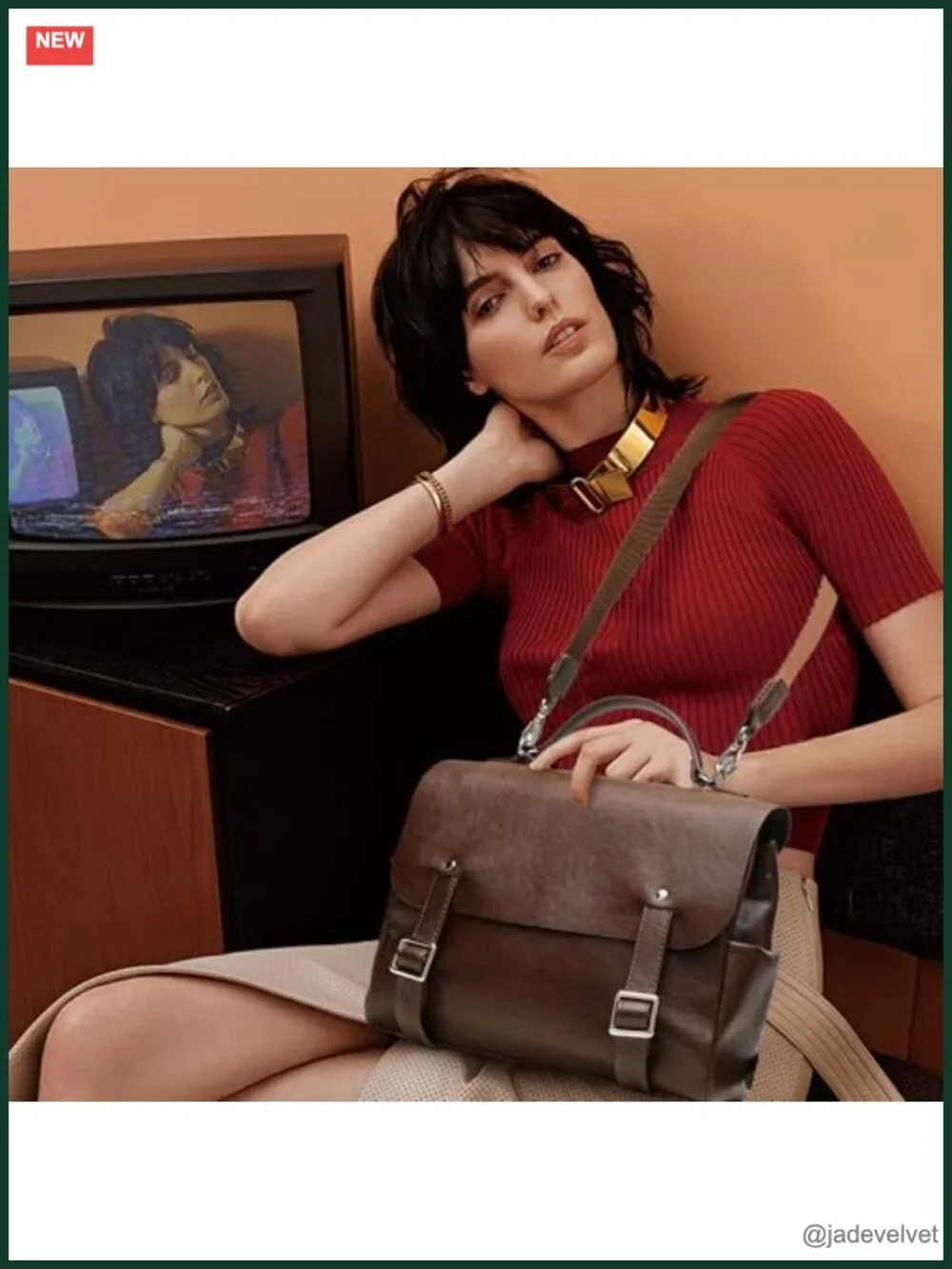 Vintage Faux Leather Convertible Satchel Backpack 3in1